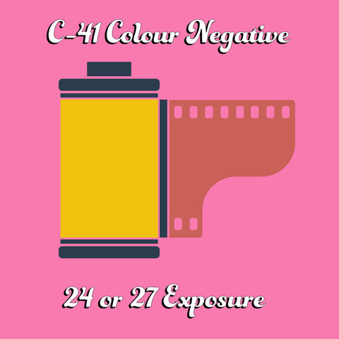 C-41 Colour Negative Processing 24 Exp. Film