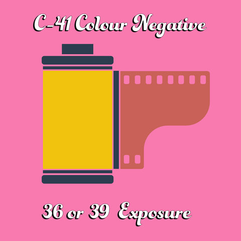 C-41 Colour Negative Processing 36 Exp. Film