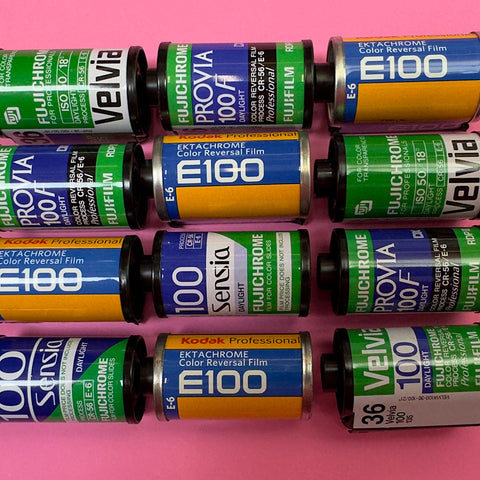 35mm E6 Slide Processing 24 Exp. Film